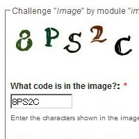Acquia Drupal 6 CAPTCHA モジュール　スクリーンショット 
